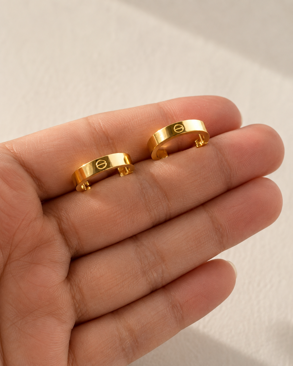 Cartier Hoop Earrings – 18K Yellow Gold