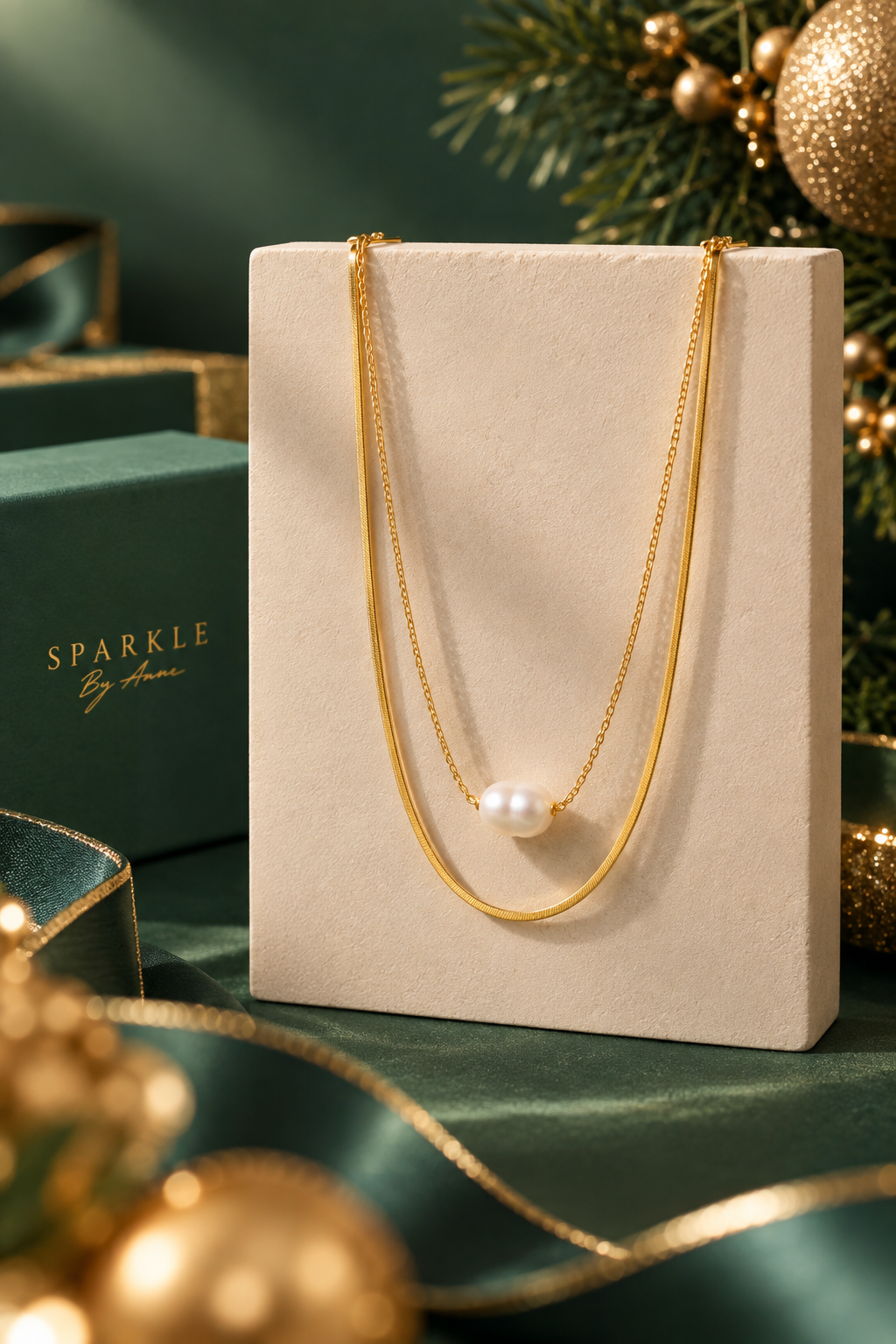 Elise Pearl Layered Necklace