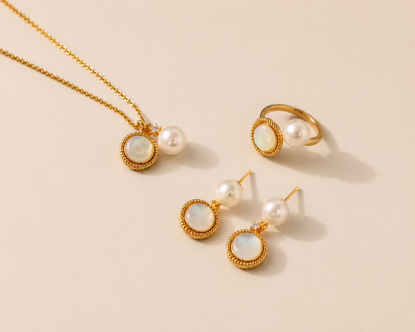 Luna Pearl Jewelry Set