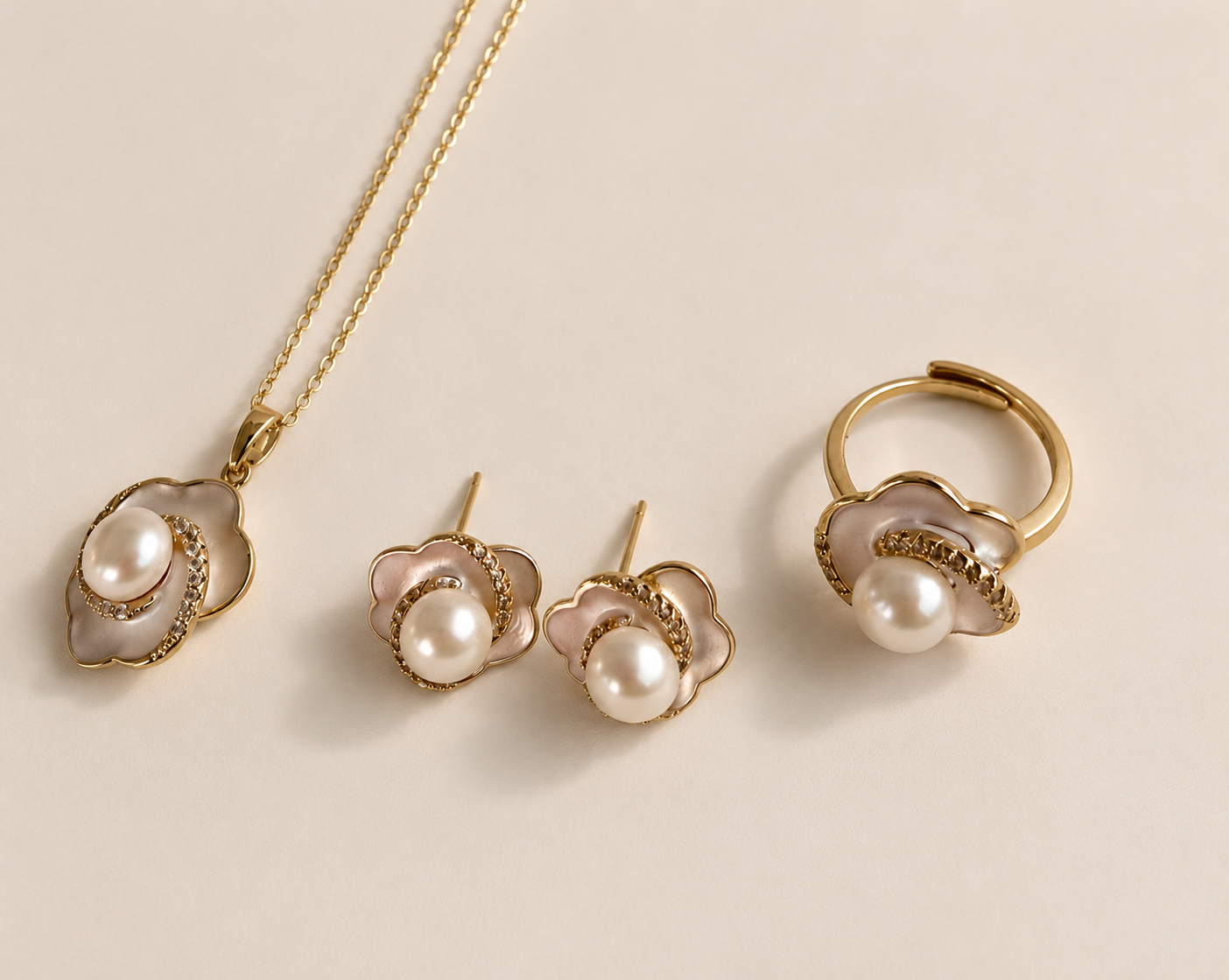 Rosalie Pearl Set