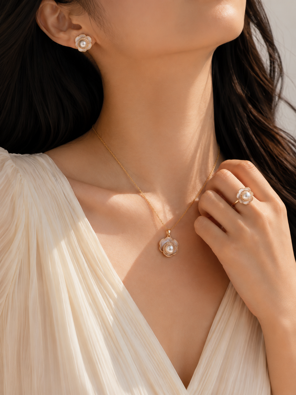 Rosalie Pearl Set