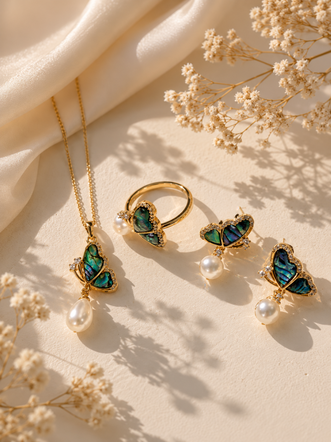 Vivienne Butterfly Pearl Set