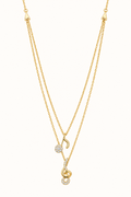 The Aria Duet Necklace in 14K Gold