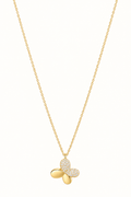 The Aurelia Butterfly Necklace in 14K Yellow Gold