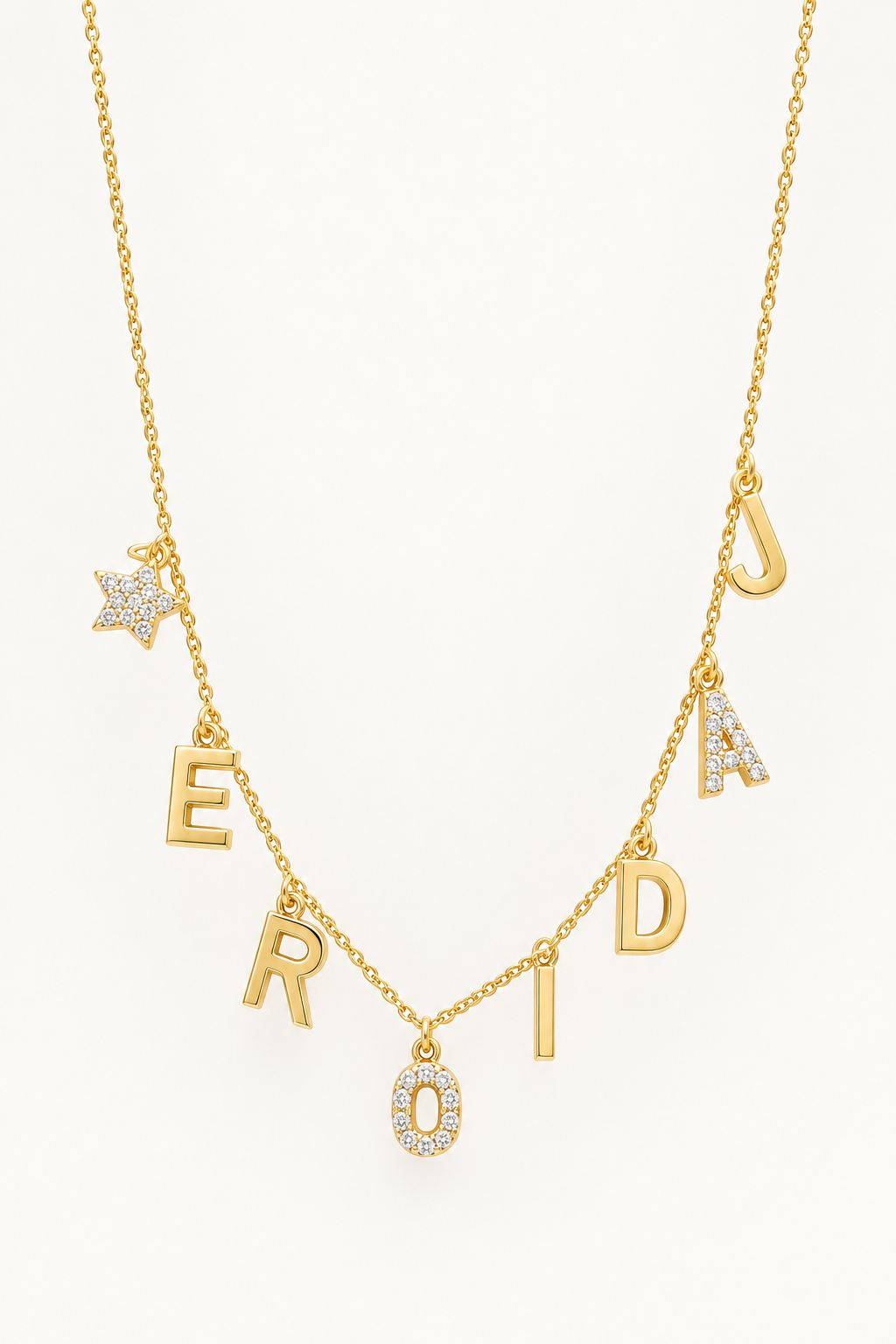 The Étoile 18K Gold Initial Charm Necklace