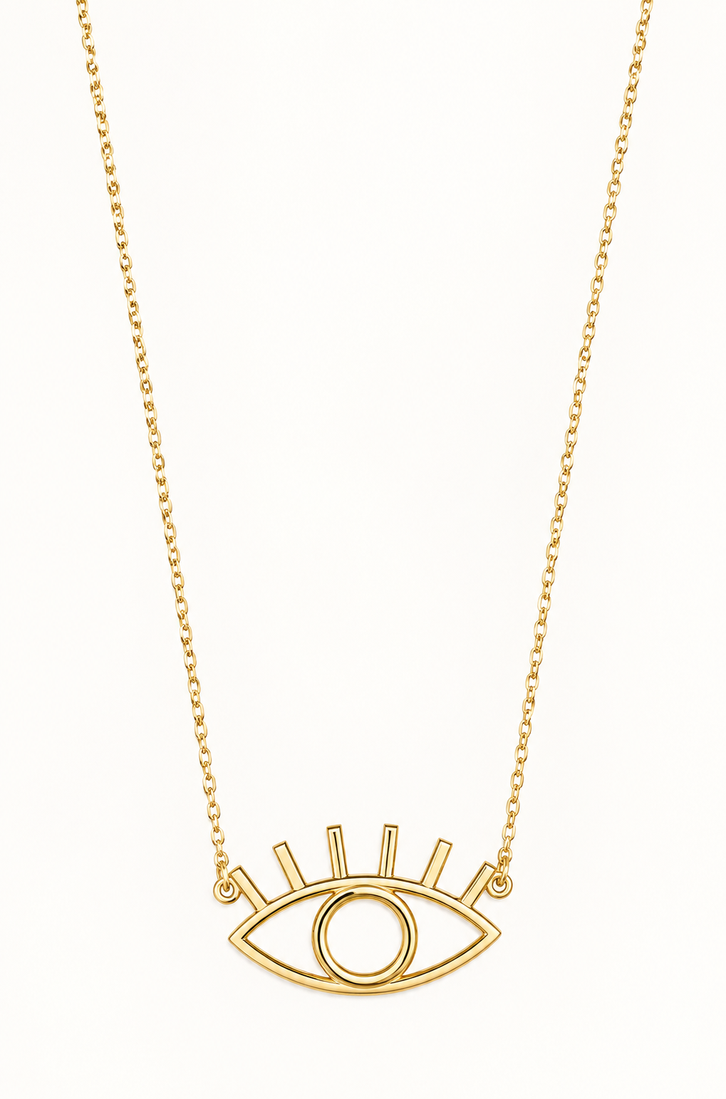 The Nazar Eye Necklace in 18K Yellow Gold