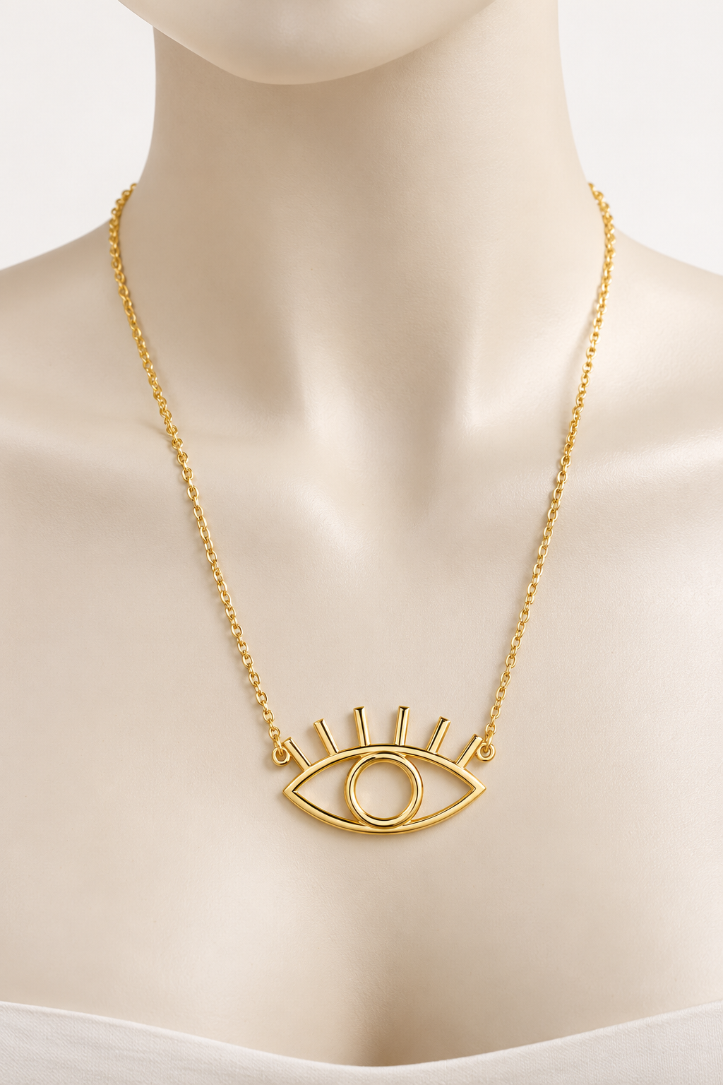 The Nazar Eye Necklace in 18K Yellow Gold