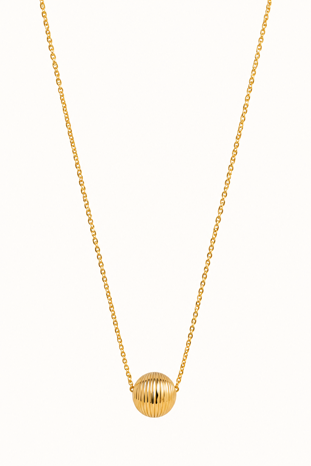 The Solène Gold Sphere Necklace | 18K Yellow Gold