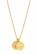 The Tiffany Two-Tone Double Coin Necklace | 14K Gold