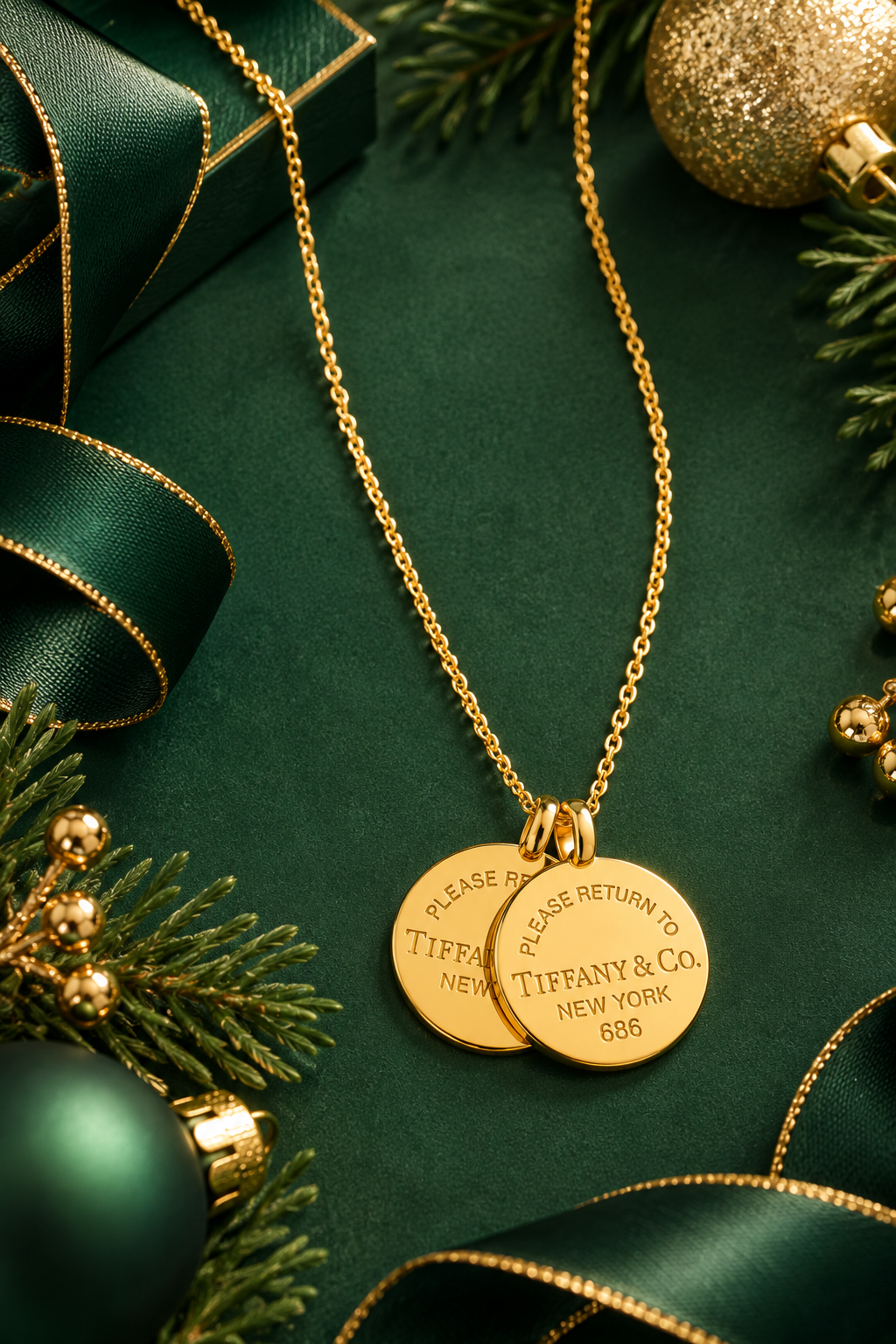 The Tiffany Two-Tone Double Coin Necklace | 14K Gold